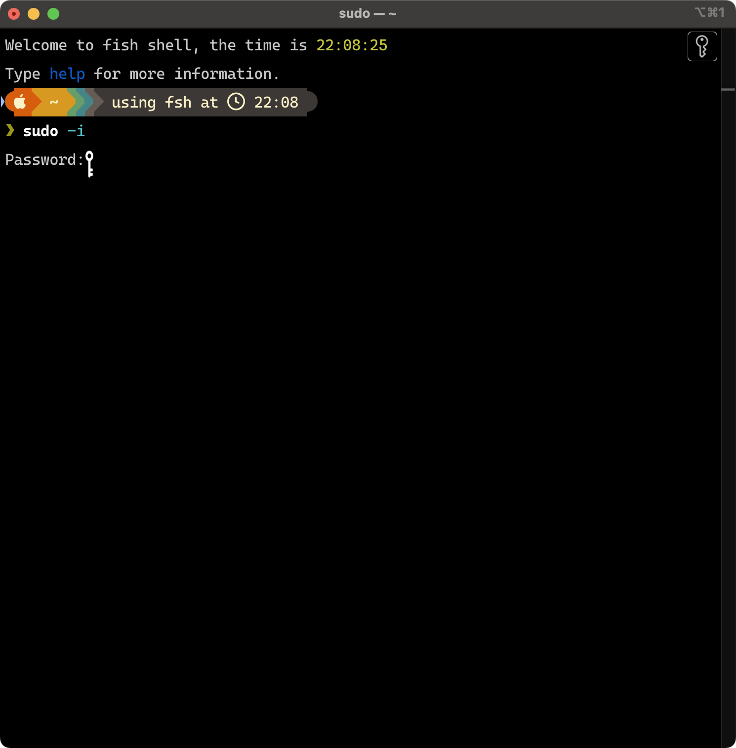 Display Status when Entering Password